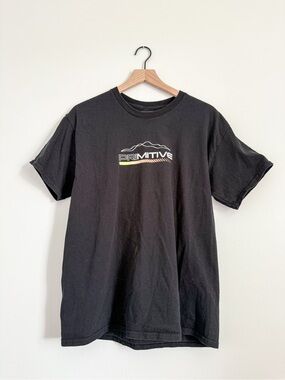 Primitive Skateboarding Logo Graphic T Shirt Black Mens Large Skate Streetwear